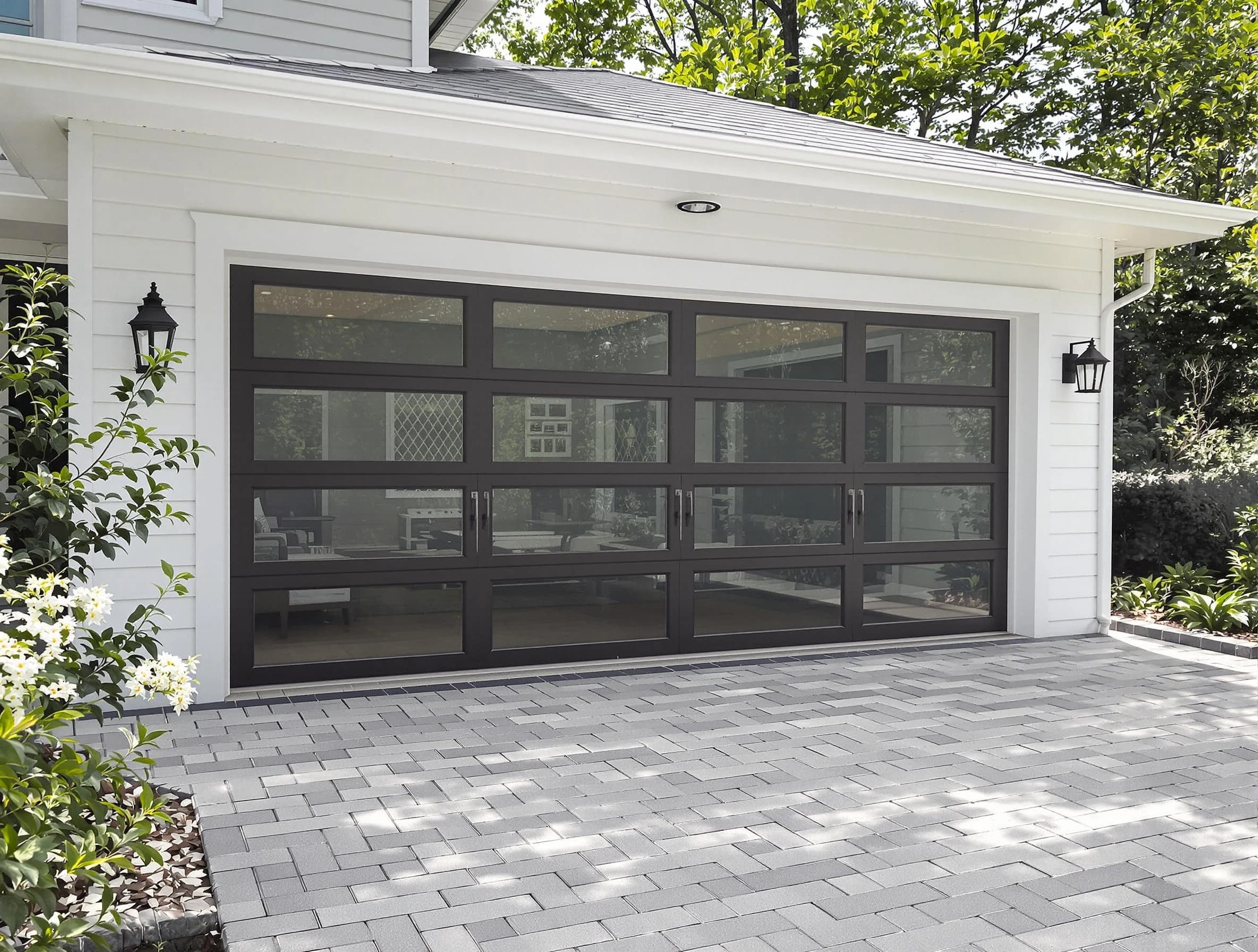 Sandy Garage Door Repair design specialist presenting custom garage door options to Sandy homeowner