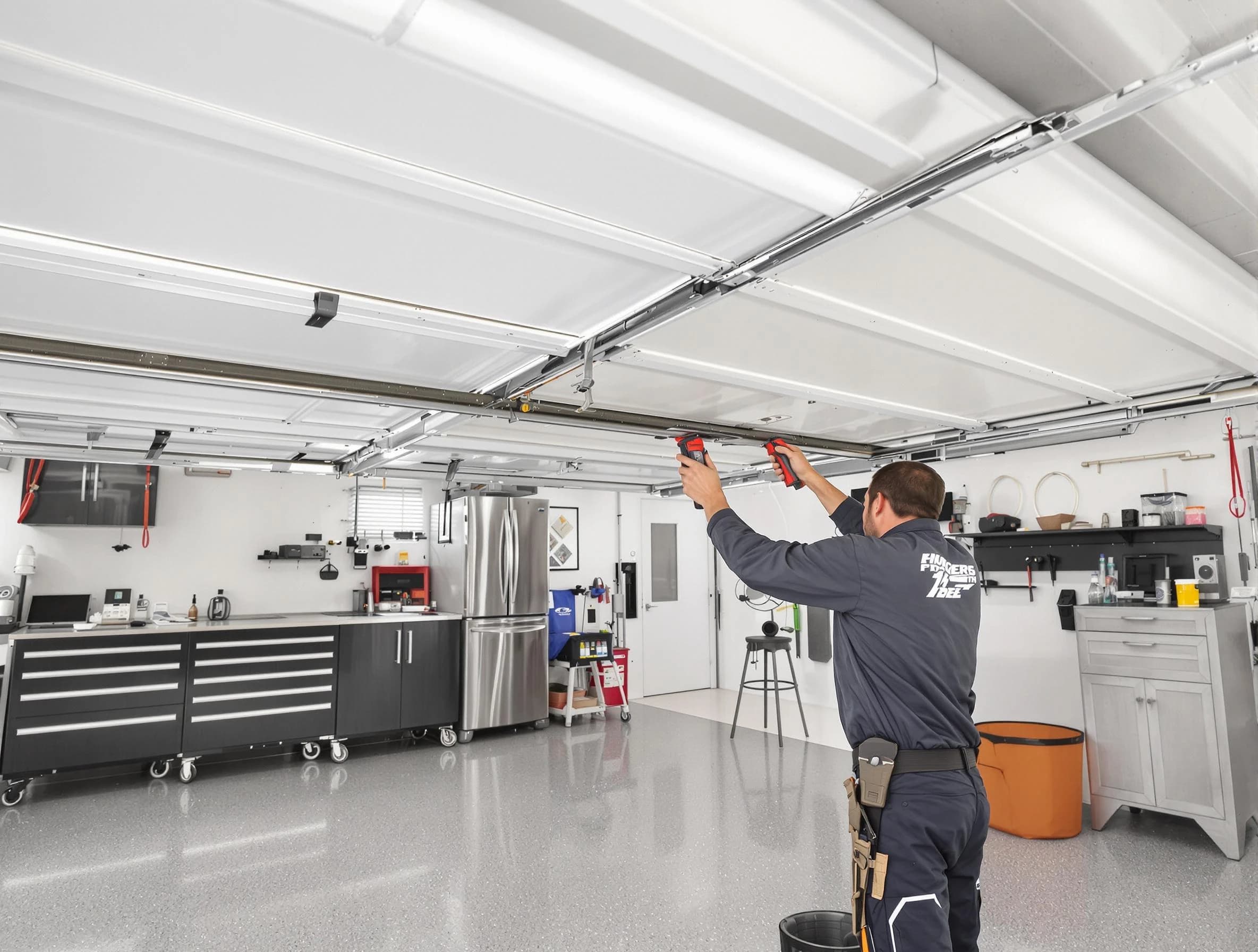 Overhead garage door repair service by Sandy Garage Door Repair in Sandy