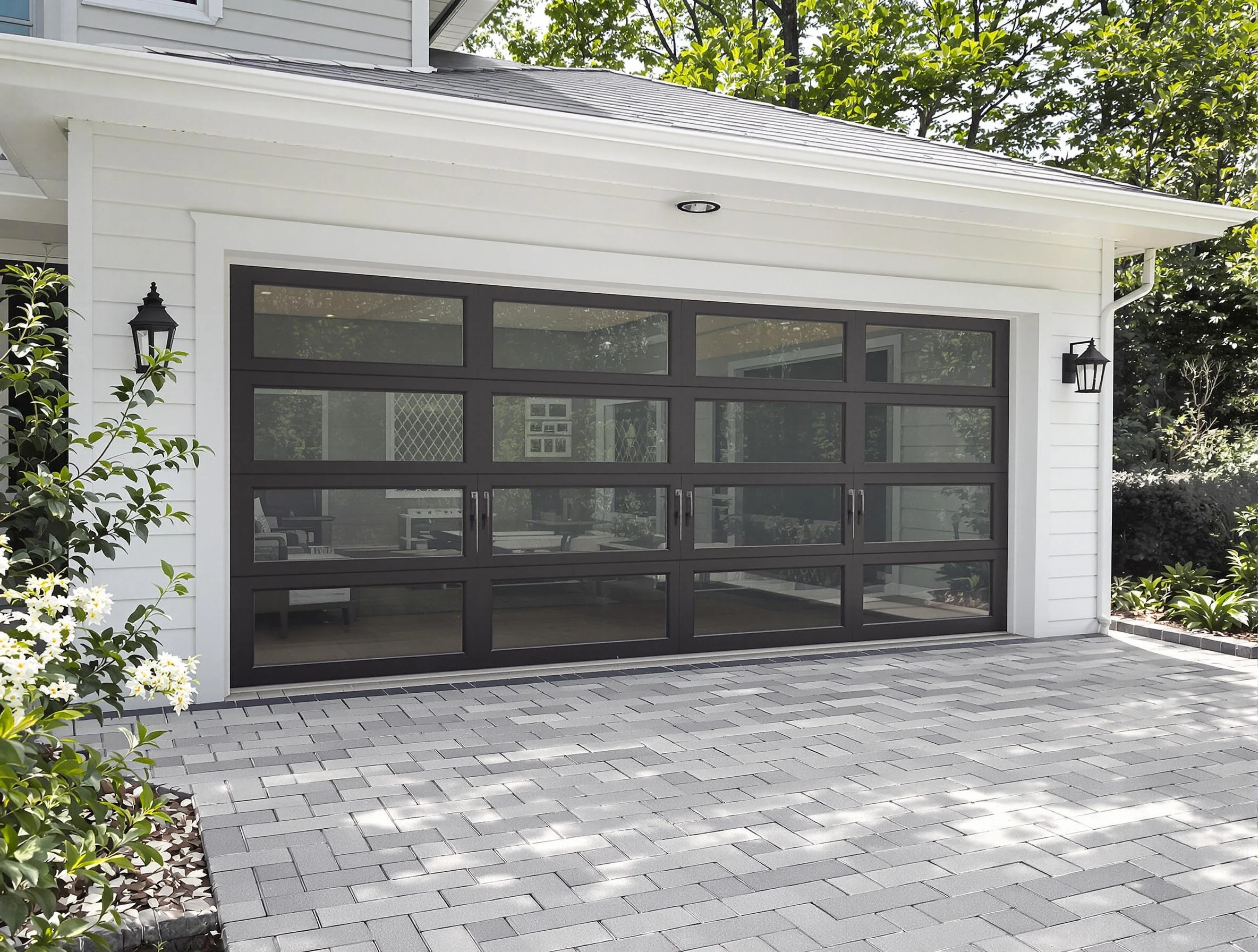 Sandy Garage Door Repair design specialist presenting custom garage door options to Sandy homeowner