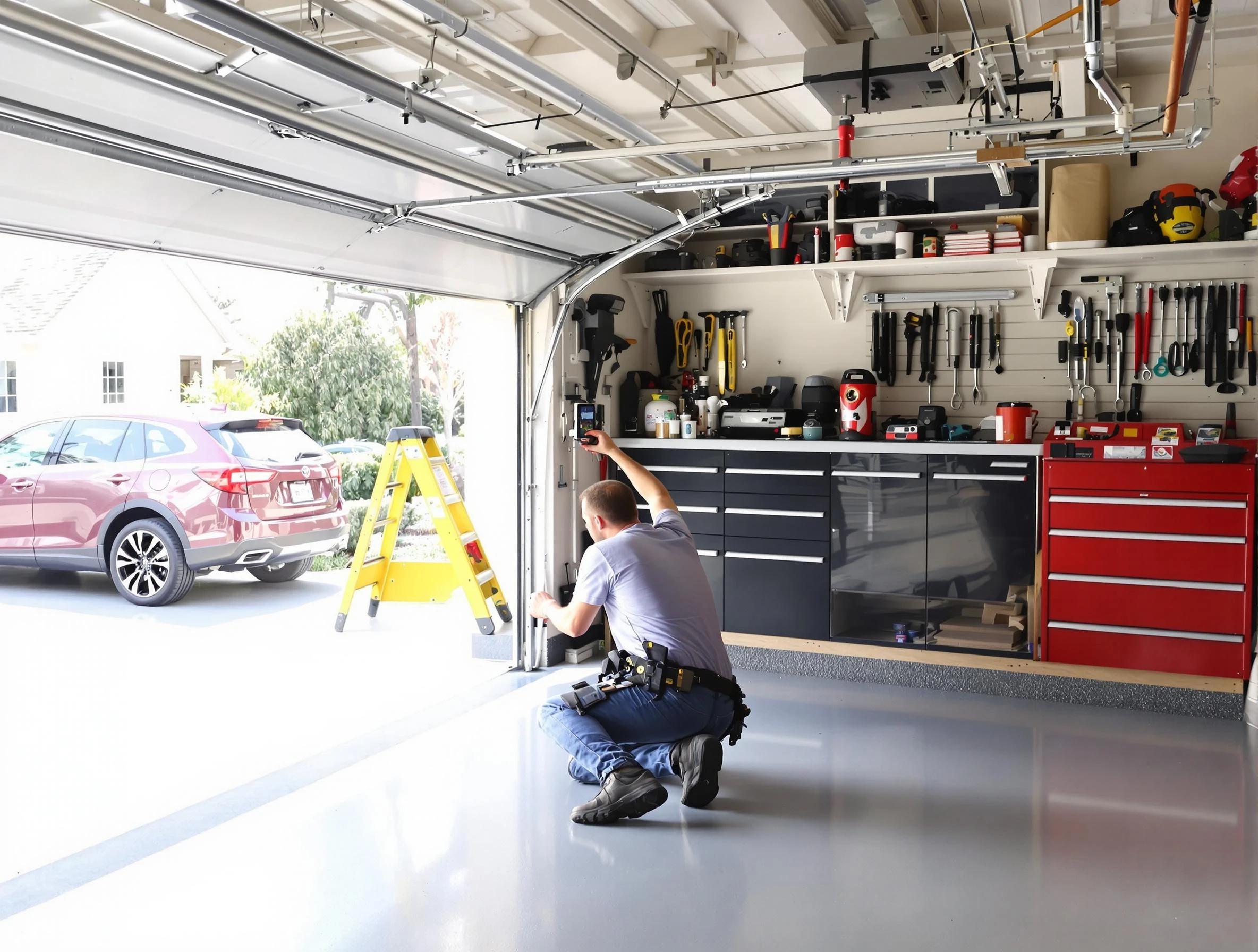 Local garage door repair service by Sandy Garage Door Repair in Sandy