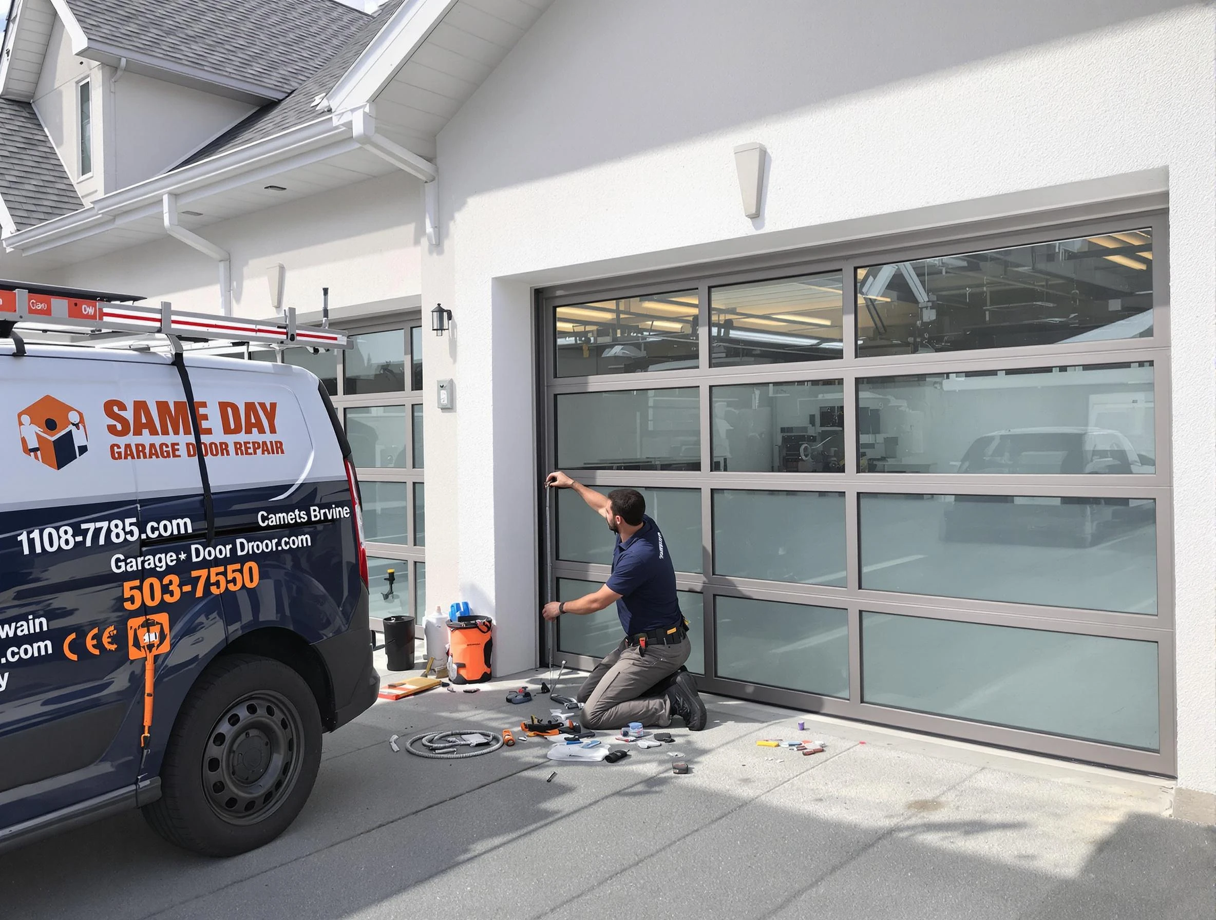 Same-day garage door repair service by Sandy Garage Door Repair in Sandy